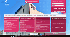 Desktop Screenshot of cliniqueduparclyon.com